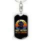 To My Wife Wife Mother Cat Lover Keychain Stainless Steel or 18k Gold Dog Tag Keyring-Express Your Love Gifts