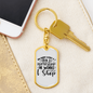 To My Wife Wife Runs a Workshop Keychain Stainless Steel or 18k Gold Dog Tag Keyring-Express Your Love Gifts