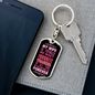 To My Wife Wife Teacher Forever Keychain Stainless Steel or 18k Gold Dog Tag Keyring-Express Your Love Gifts
