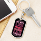 To My Wife Wife Teacher Forever Keychain Stainless Steel or 18k Gold Dog Tag Keyring-Express Your Love Gifts