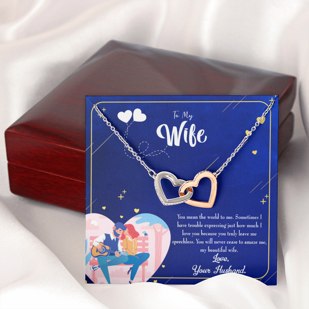 To My Wife Wife You Amaze Me Inseparable Necklace-Express Your Love Gifts