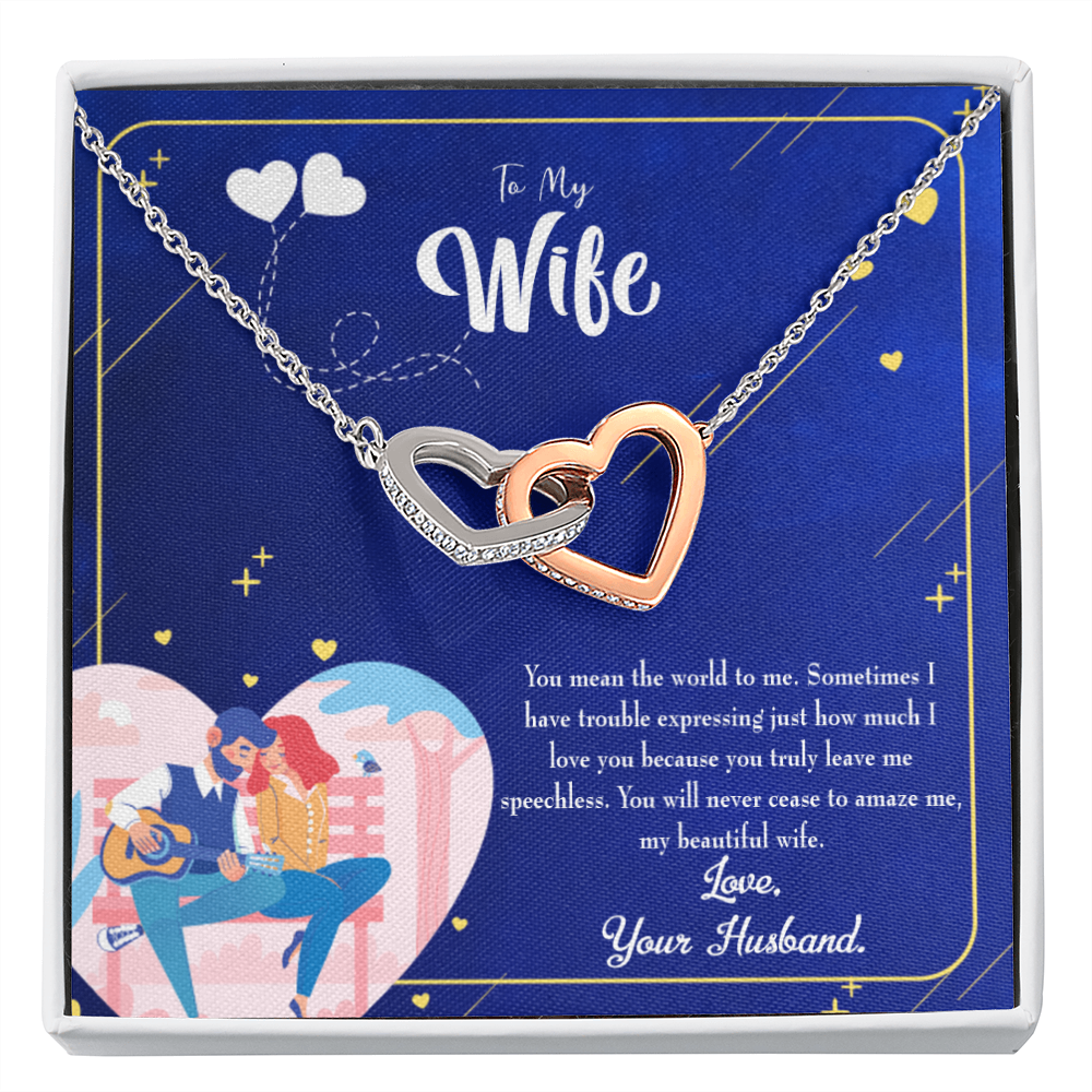 To My Wife Wife You Amaze Me Inseparable Necklace-Express Your Love Gifts