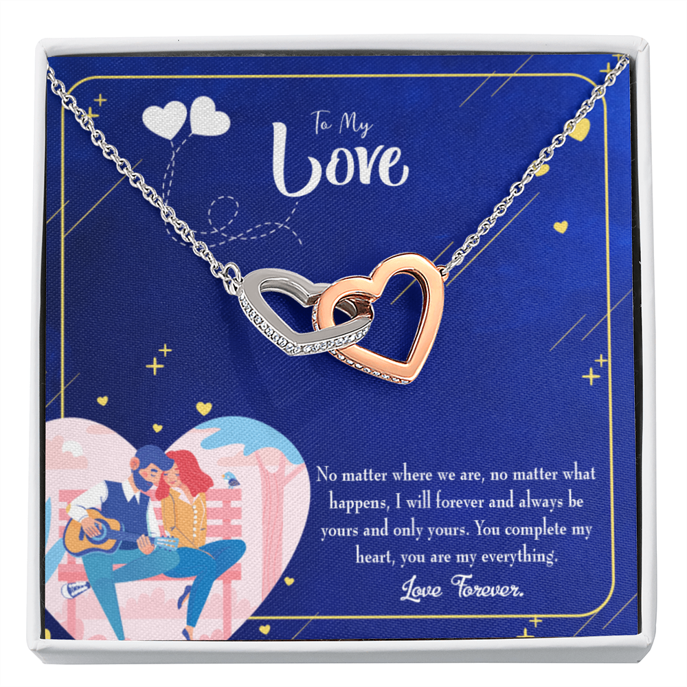 To My Wife Wife You Complete Me Inseparable Necklace-Express Your Love Gifts