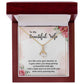 To My Wife Wine Gets Sweeter Alluring Ribbon Necklace Message Card-Express Your Love Gifts
