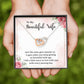 To My Wife Wine Gets Sweeter Inseparable Necklace-Express Your Love Gifts