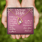 To My Wife Without You I Am Nothing Forever Necklace w Message Card-Express Your Love Gifts