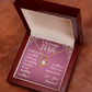 To My Wife Without You I Am Nothing Forever Necklace w Message Card-Express Your Love Gifts
