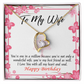 To My Wife Wonderful Best Friend Wife Birthday Message Forever Necklace w Message Card-Express Your Love Gifts