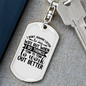To My Wife Work Out Better White Keychain Stainless Steel or 18k Gold Dog Tag Keyring-Express Your Love Gifts