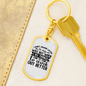To My Wife Work Out Better White Keychain Stainless Steel or 18k Gold Dog Tag Keyring-Express Your Love Gifts