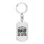 To My Wife Work Out Better White Keychain Stainless Steel or 18k Gold Dog Tag Keyring-Express Your Love Gifts