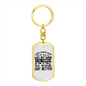To My Wife Work Out Better White Keychain Stainless Steel or 18k Gold Dog Tag Keyring-Express Your Love Gifts