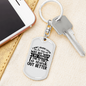 To My Wife Work Out Better White Keychain Stainless Steel or 18k Gold Dog Tag Keyring-Express Your Love Gifts