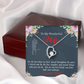 To My Wife You Are Cherished Birthday Message Forever Necklace w Message Card-Express Your Love Gifts