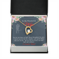 To My Wife You Are Cherished Birthday Message Forever Necklace w Message Card-Express Your Love Gifts