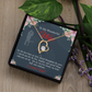 To My Wife You Are Cherished Birthday Message Forever Necklace w Message Card-Express Your Love Gifts
