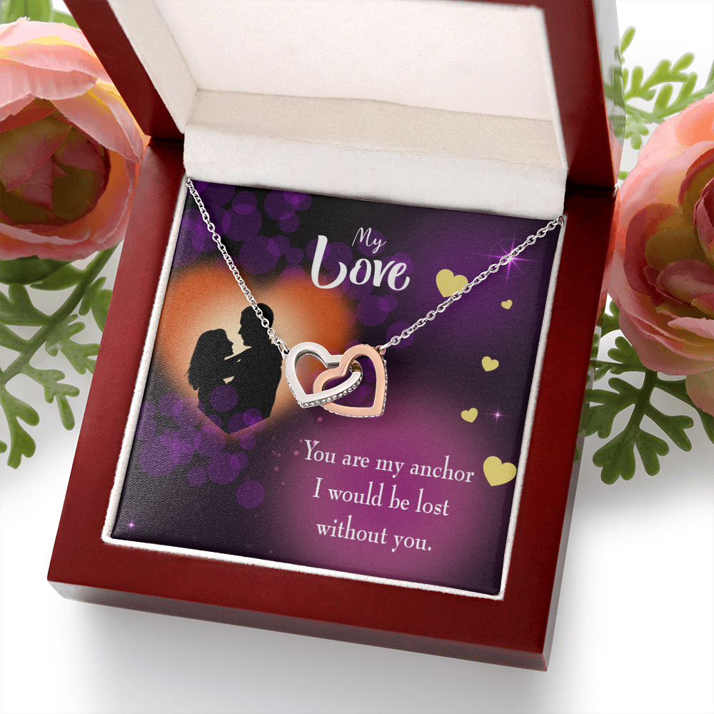 To My Wife You Are my Anchor Inseparable Necklace-Express Your Love Gifts
