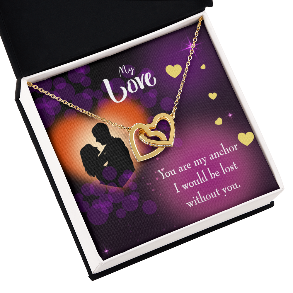 To My Wife You Are my Anchor Inseparable Necklace-Express Your Love Gifts