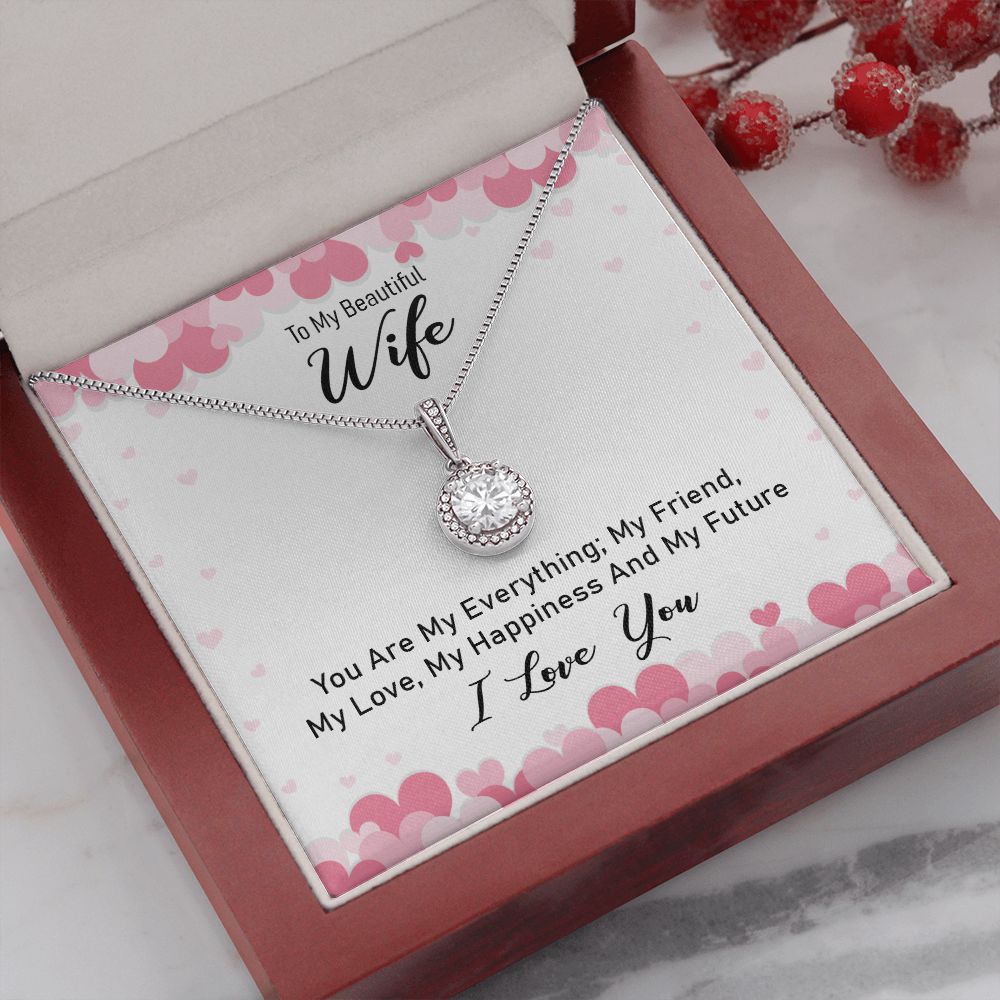 To My Wife You Are My Everything Eternal Hope Necklace Message Card-Express Your Love Gifts