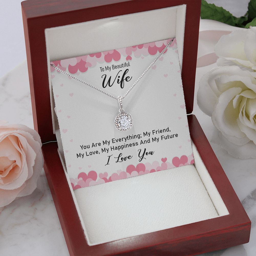 To My Wife You Are My Everything Eternal Hope Necklace Message Card-Express Your Love Gifts