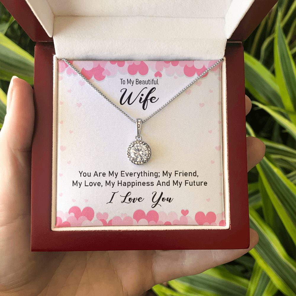 To My Wife You Are My Everything Eternal Hope Necklace Message Card-Express Your Love Gifts
