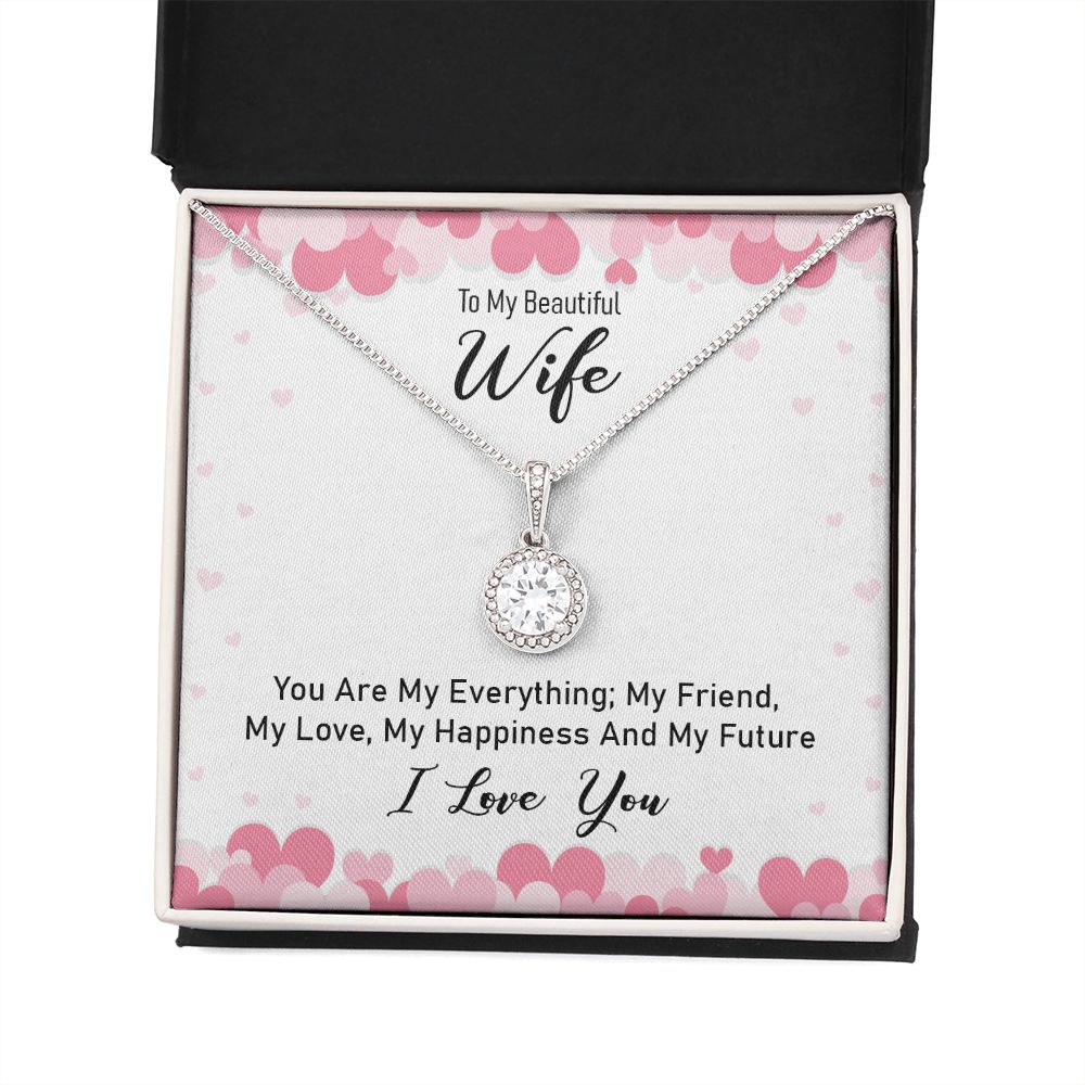 To My Wife You Are My Everything Eternal Hope Necklace Message Card-Express Your Love Gifts