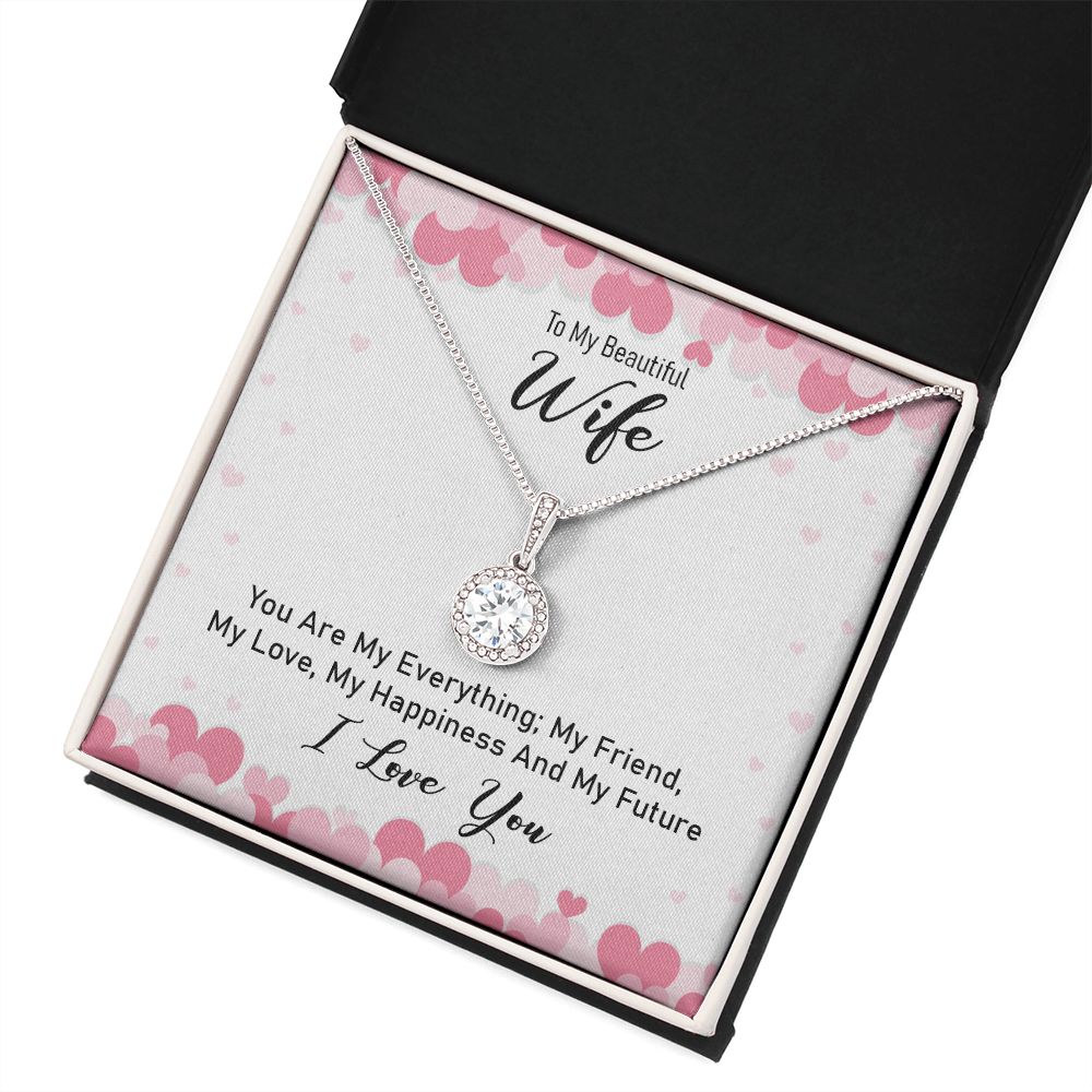 To My Wife You Are My Everything Eternal Hope Necklace Message Card-Express Your Love Gifts