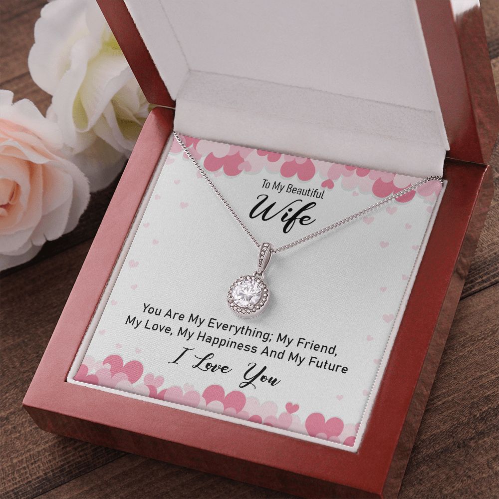 To My Wife You Are My Everything Eternal Hope Necklace Message Card-Express Your Love Gifts