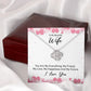 To My Wife You Are My Everything Infinity Knot Necklace Message Card-Express Your Love Gifts
