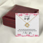 To My Wife You Are My Everything Infinity Knot Necklace Message Card-Express Your Love Gifts