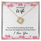 To My Wife You Are My Everything Infinity Knot Necklace Message Card-Express Your Love Gifts