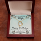 To My Wife You Are The Love of My Life Birthday Message Forever Necklace w Message Card-Express Your Love Gifts