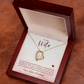 To My Wife You Are The Most Beautiful Thing Forever Necklace w Message Card-Express Your Love Gifts