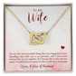 To My Wife You Are The Most Beautiful Thing Inseparable Necklace-Express Your Love Gifts