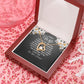 To My Wife You Are The One Who Pushes Me Up Forever Necklace w Message Card-Express Your Love Gifts