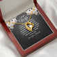 To My Wife You Are The One Who Pushes Me Up Forever Necklace w Message Card-Express Your Love Gifts