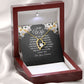 To My Wife You Are The One Who Pushes Me Up Forever Necklace w Message Card-Express Your Love Gifts