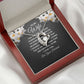 To My Wife You Are The One Who Pushes Me Up Forever Necklace w Message Card-Express Your Love Gifts