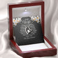To My Wife You Are The One Who Pushes Me Up Forever Necklace w Message Card-Express Your Love Gifts