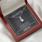 To My Wife You Are The Reason Alluring Ribbon Necklace Message Card-Express Your Love Gifts