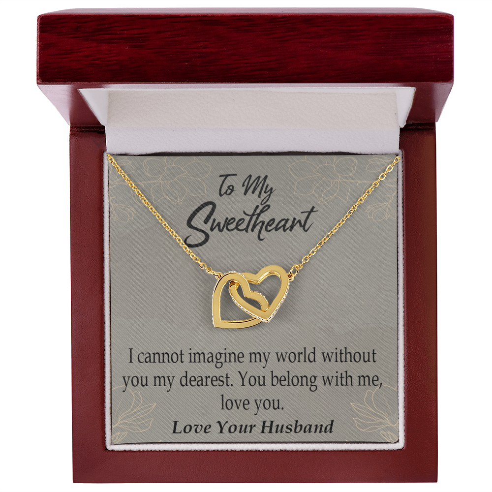 To My Wife You Belong With Me Inseparable Necklace-Express Your Love Gifts