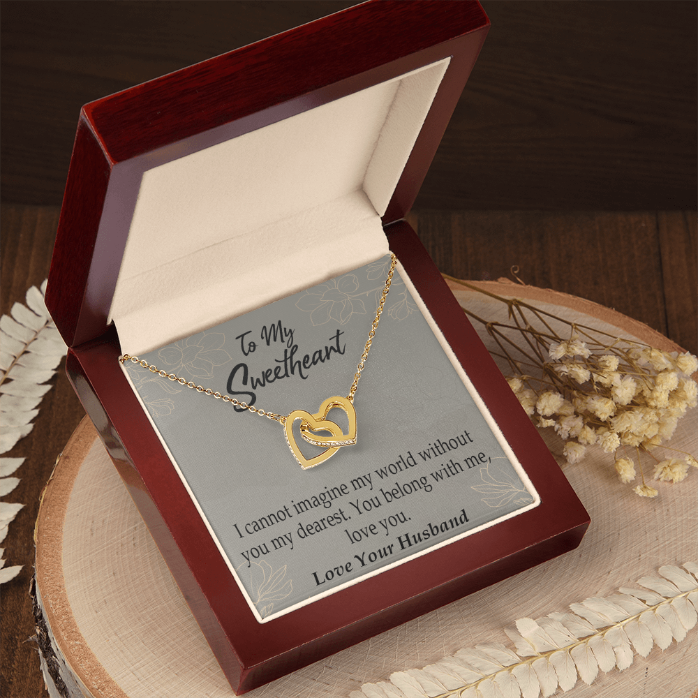 To My Wife You Belong With Me Inseparable Necklace-Express Your Love Gifts