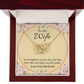 To My Wife You Brighten Up My Day Inseparable Necklace-Express Your Love Gifts