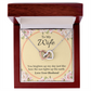To My Wife You Brighten Up My Day Inseparable Necklace-Express Your Love Gifts