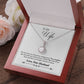 To My Wife You Complete Me Eternal Hope Necklace Message Card-Express Your Love Gifts