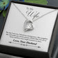 To My Wife You Complete Me From Husband Forever Necklace w Message Card-Express Your Love Gifts