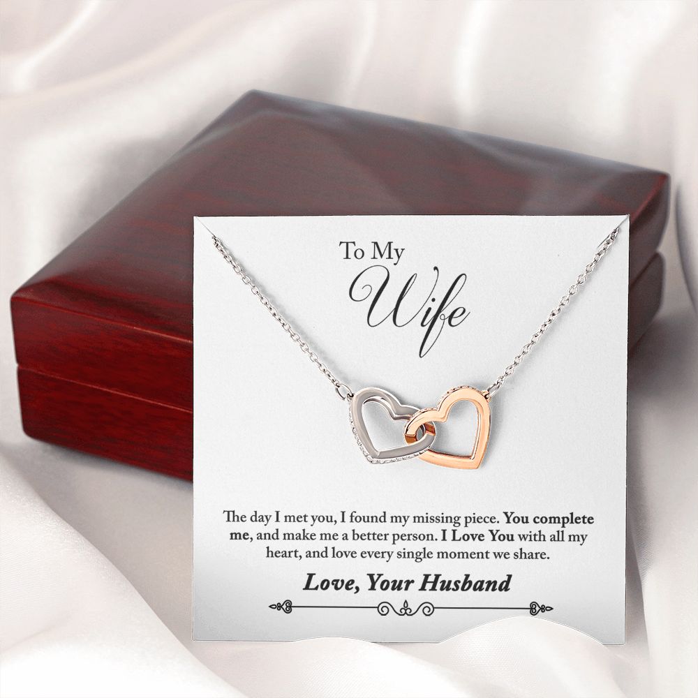 To My Wife You Complete Me Inseparable Necklace-Express Your Love Gifts