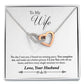 To My Wife You Complete Me Inseparable Necklace-Express Your Love Gifts