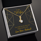 To My Wife You Light Up My Day Alluring Ribbon Necklace Message Card-Express Your Love Gifts