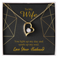 To My Wife You Light Up My Day Forever Necklace w Message Card-Express Your Love Gifts